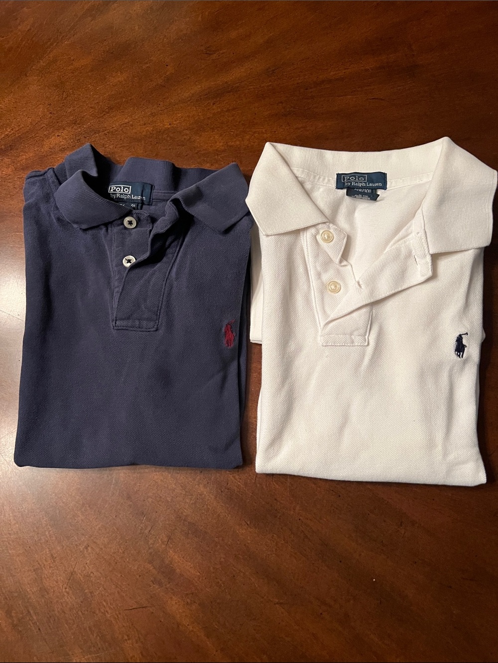 Polo by Ralph Lauren Boys Short-Sleeve Polo Pair - Navy & White